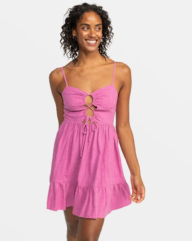 Jasmine Breeze Mini Dress - Rosebud