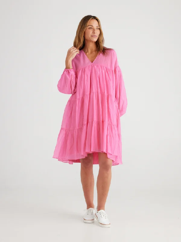 Brave+True Dahla Mini Dress Pink