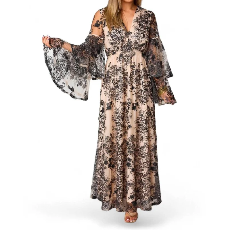 Buddylove - Colette Long Sleeve Maxi Dress