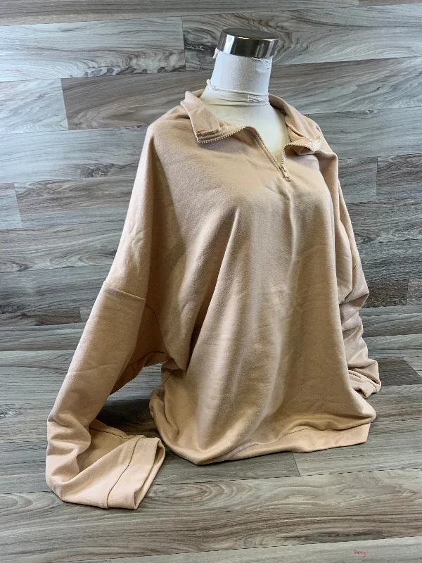 Top Long Sleeve By Boohoo Boutique In Tan, Size: 3x