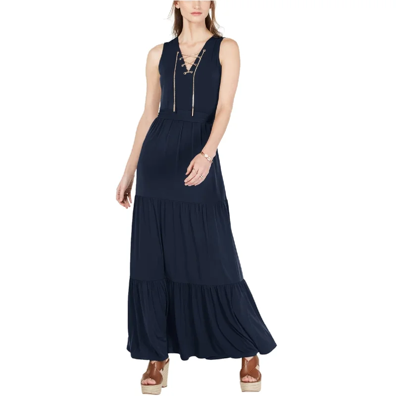 Michael Kors Womens Chain Maxi Dress