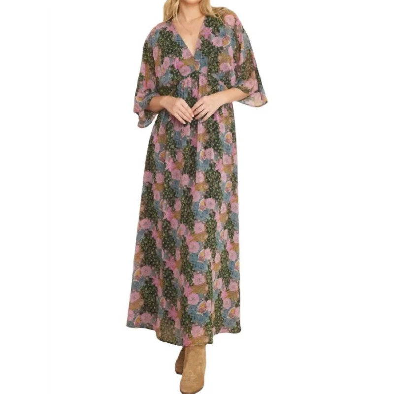 Entro - Floral Mix Maxi Dress