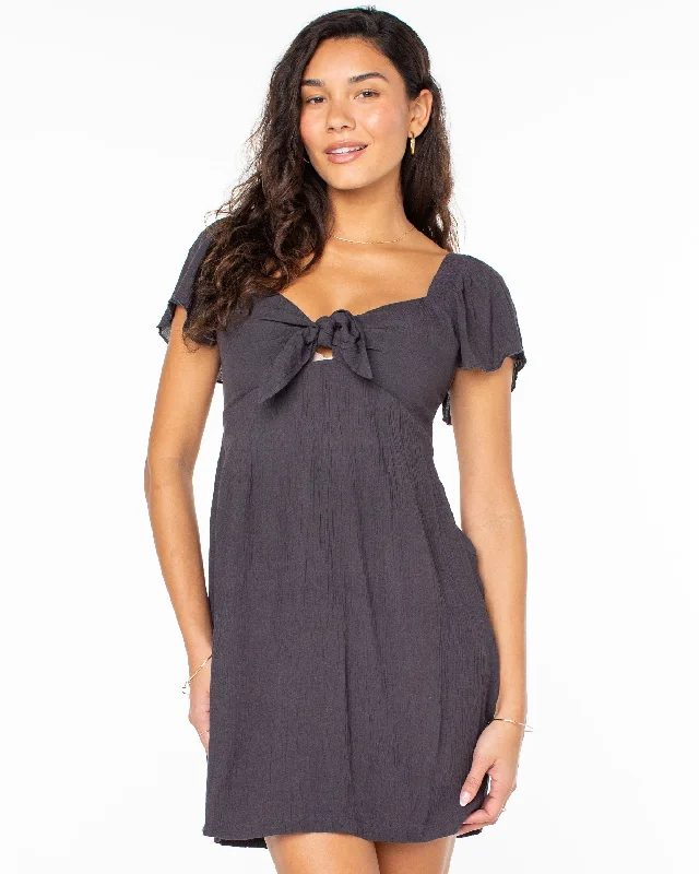 Oceanview Mini Dress - Anthracite