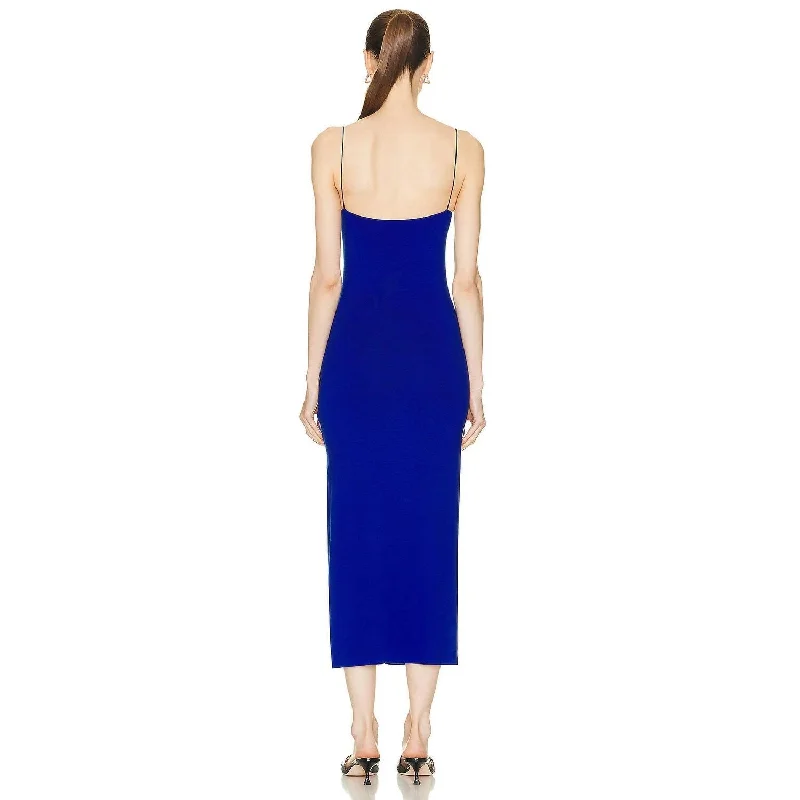 Enza Costa - Italian Viscose Strappy Side Slit Maxi Dress