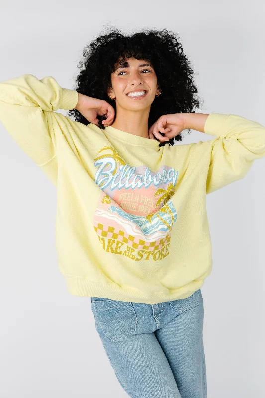 Billabong Ride In Sweatshirt - Yellow