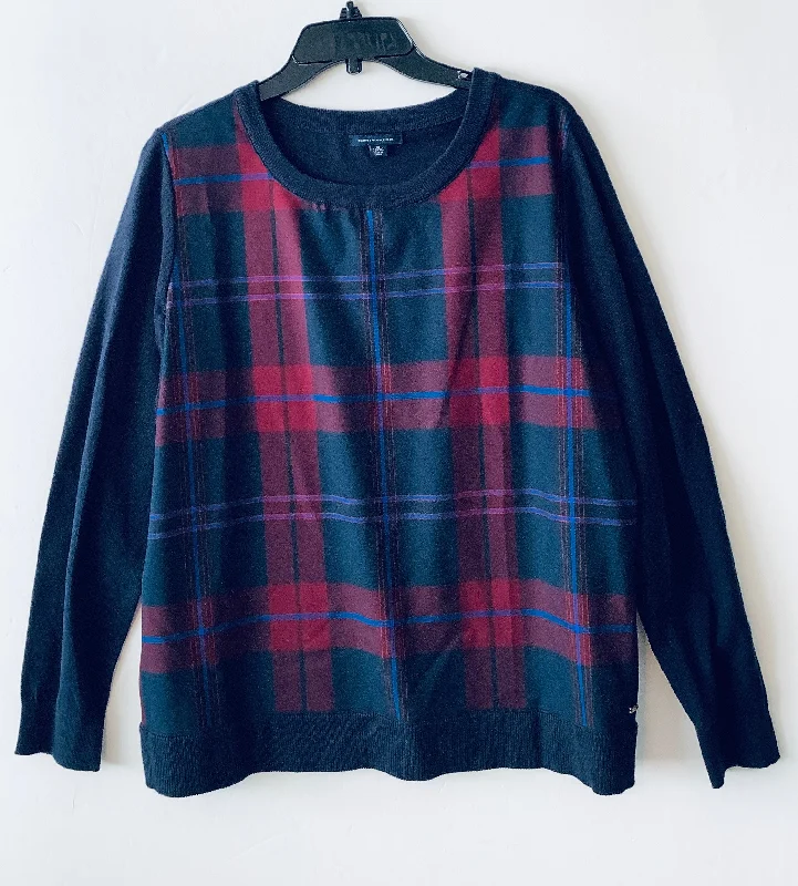 Top Long Sleeve By Tommy Hilfiger In Navy, Size: Xl