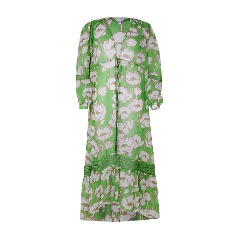 Ted Baker Women's Elisia Green Floral Maxi Cover Up Swimwear