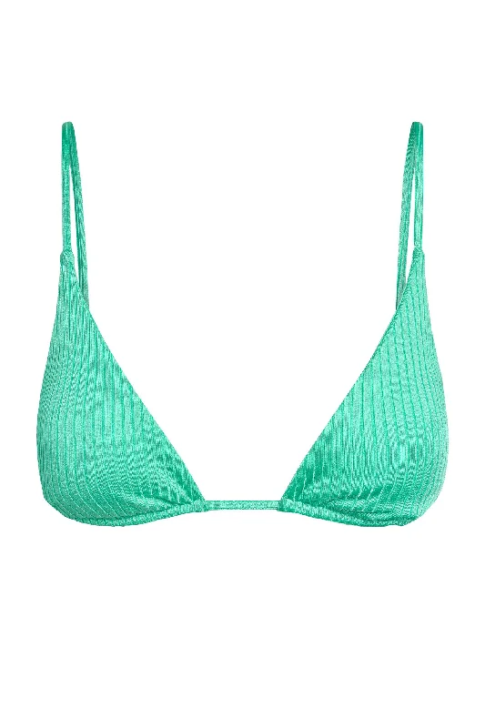 Kauai Top - Turquoise Wide Rib