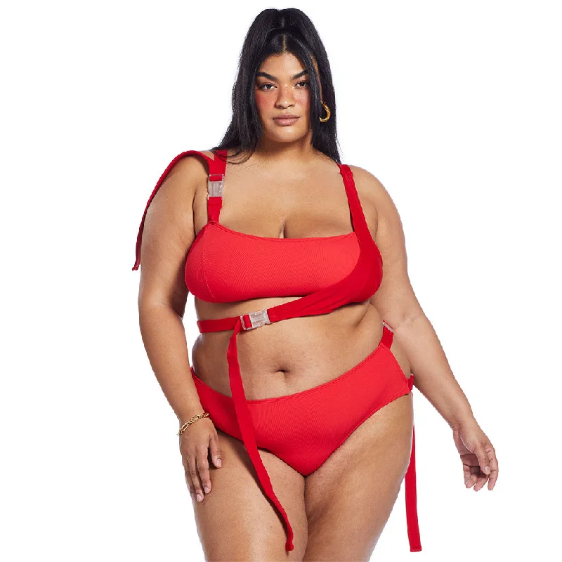 Sol Top - Red Ribbed