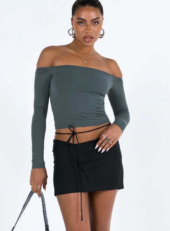 Diez Mini Skirt Licorice