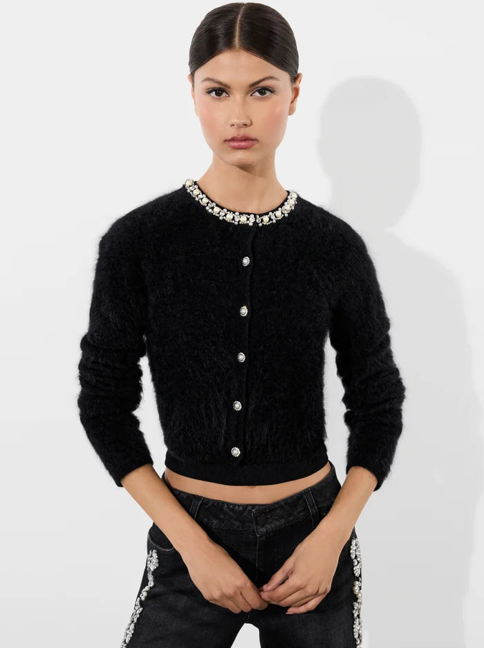 Dollie Embellished Cardigan - Black