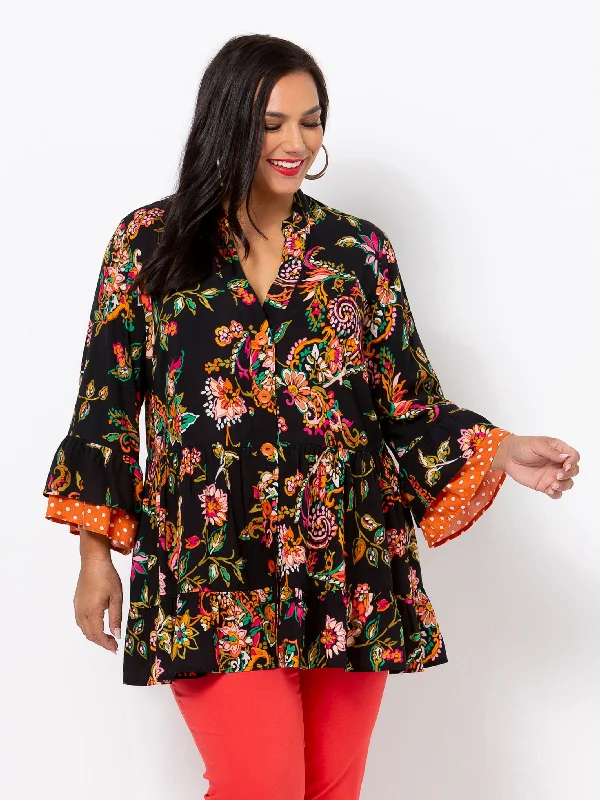 French Flowers Blouse