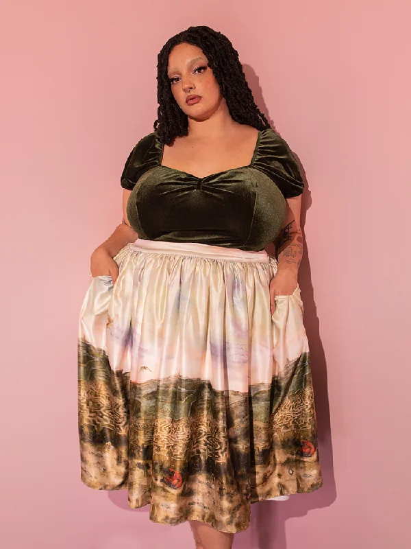 LABYRINTH™ Renaissance Skirt in Labyrinth Watercolor Print