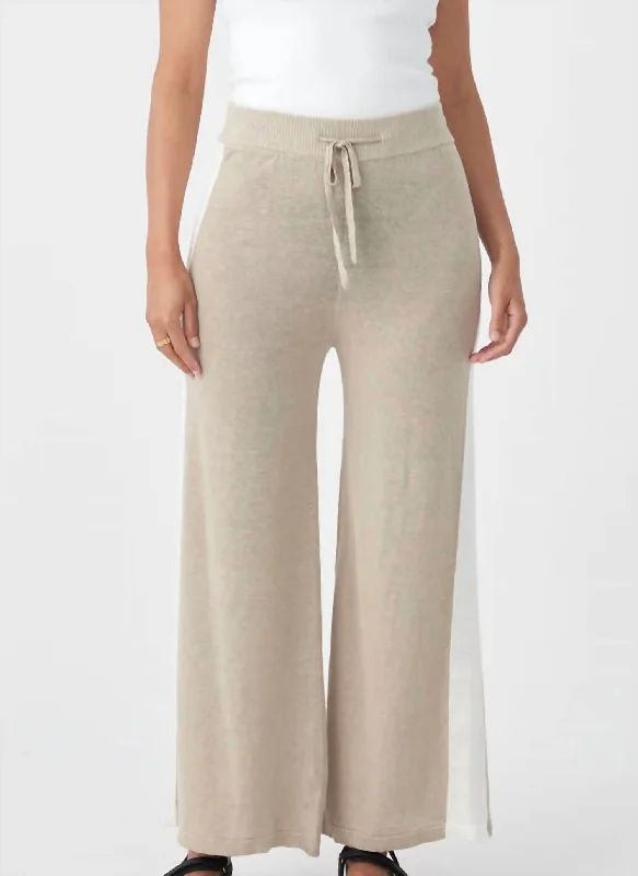 Larry Hose Pants In Taupe/cream