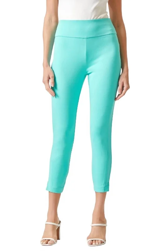 Magic High Waisted Skinny Pant 26" In Aqua