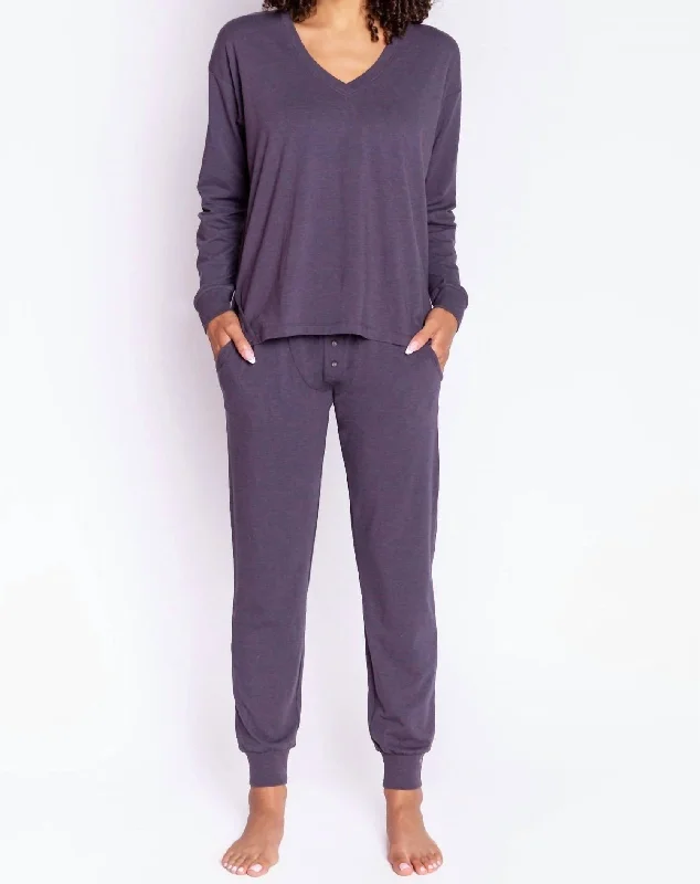 Molly Modal Jam Pants In Violet