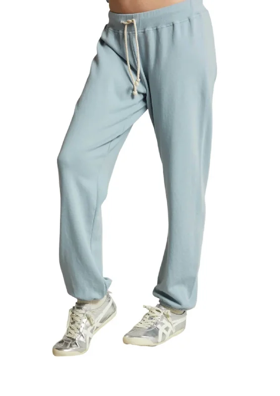 Toni French Terry Jogger In Mountain Blue