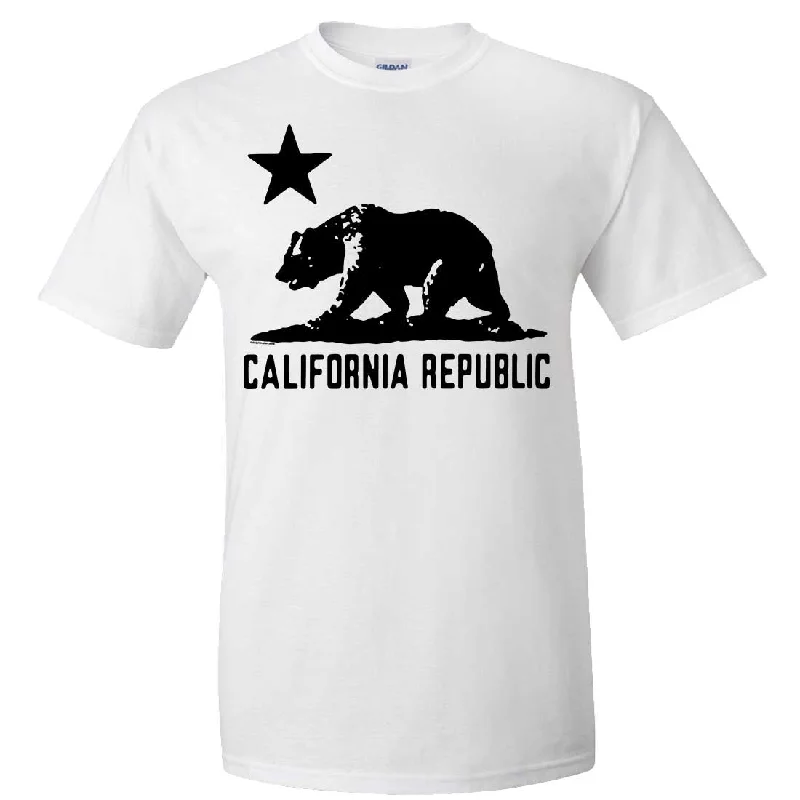 California Flag Oversized Black Silhouette T-shirt/tee