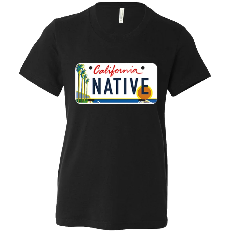 California Native License Plate Asst Colors Youth T-Shirt/tee