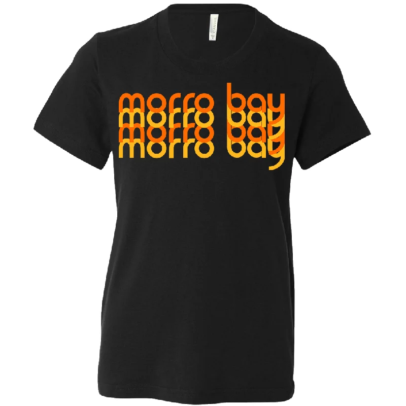 Morro Bay Sunset Stack Asst Colors Youth T-Shirt/tee