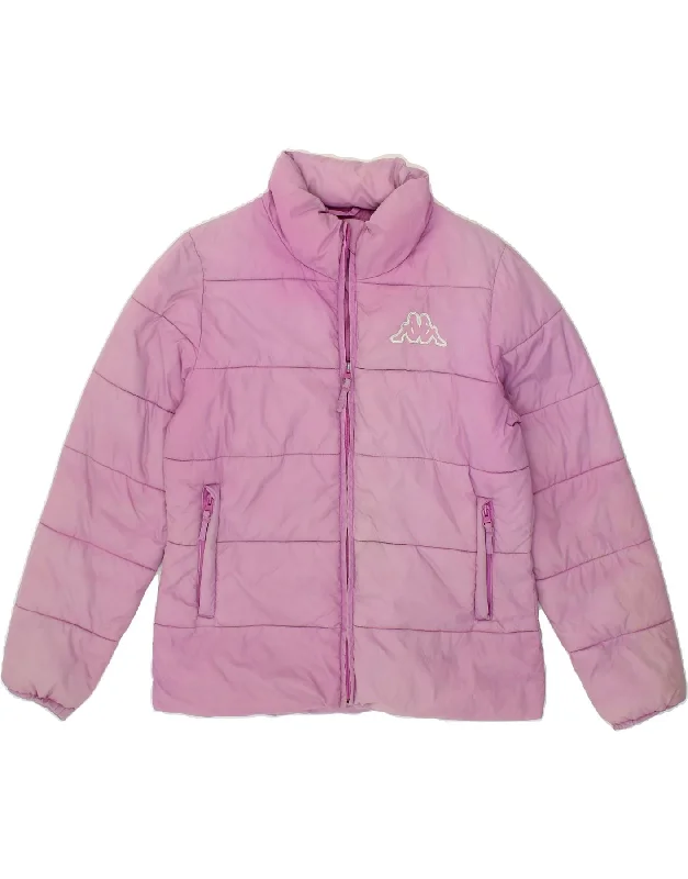 KAPPA Womens Padded Jacket UK 16 Large Pink Polyamide