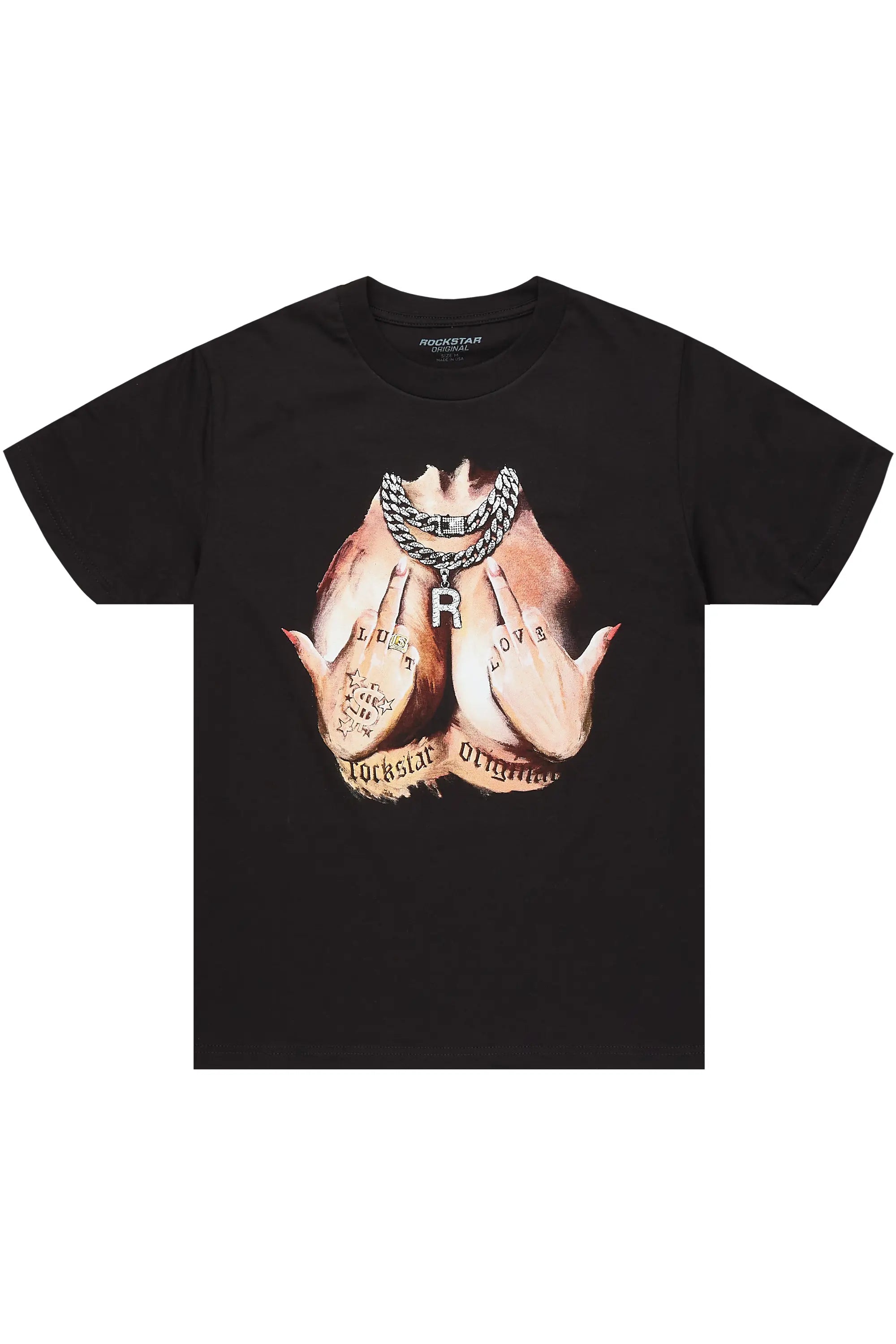 Eyes Up Here Black Oversized T-Shirt