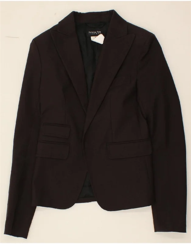 PATRIZIA PEPE Womens Blazer Jacket IT 44 Medium Brown Cotton