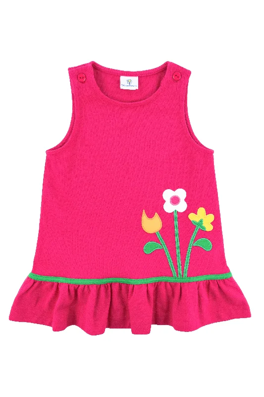 Pique Knit Jumper with Flowers