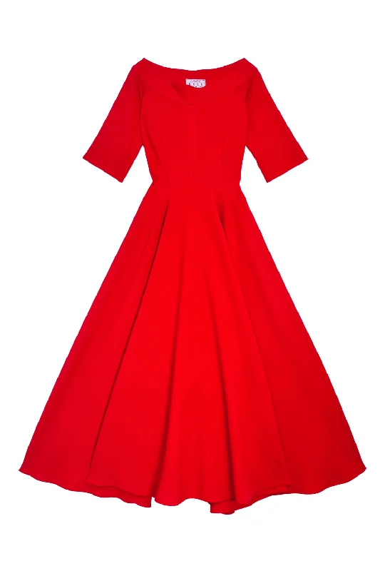 Mary Dress - Red Pebble