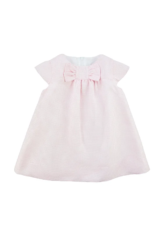 Pique Dress With Bow