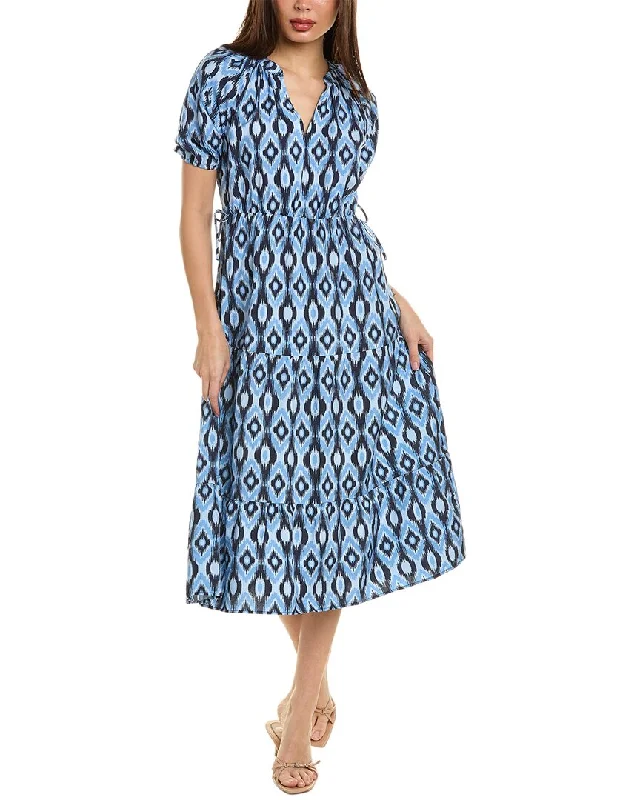 Ellen Tracy Tie Midi Dress