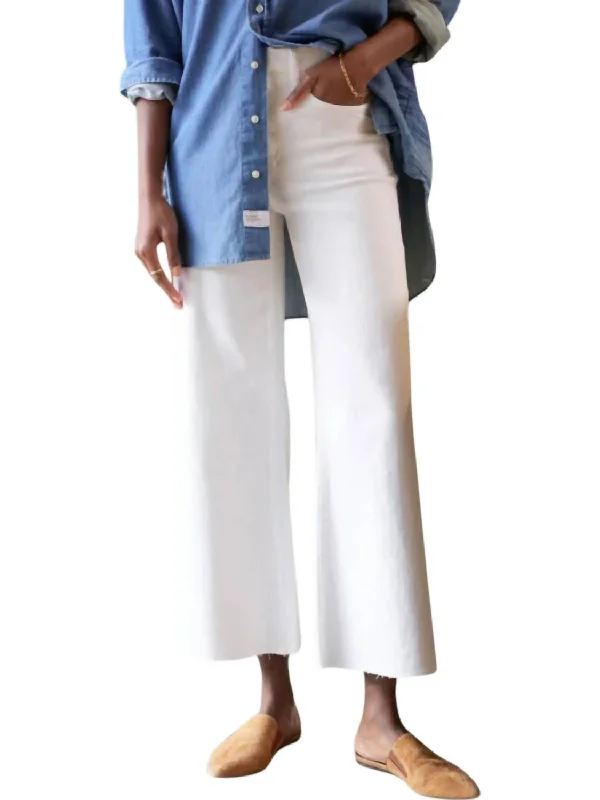 Galway Gaucho Denim Jeans In White