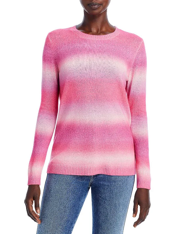 Womens Cashmere Ombre Pullover Sweater