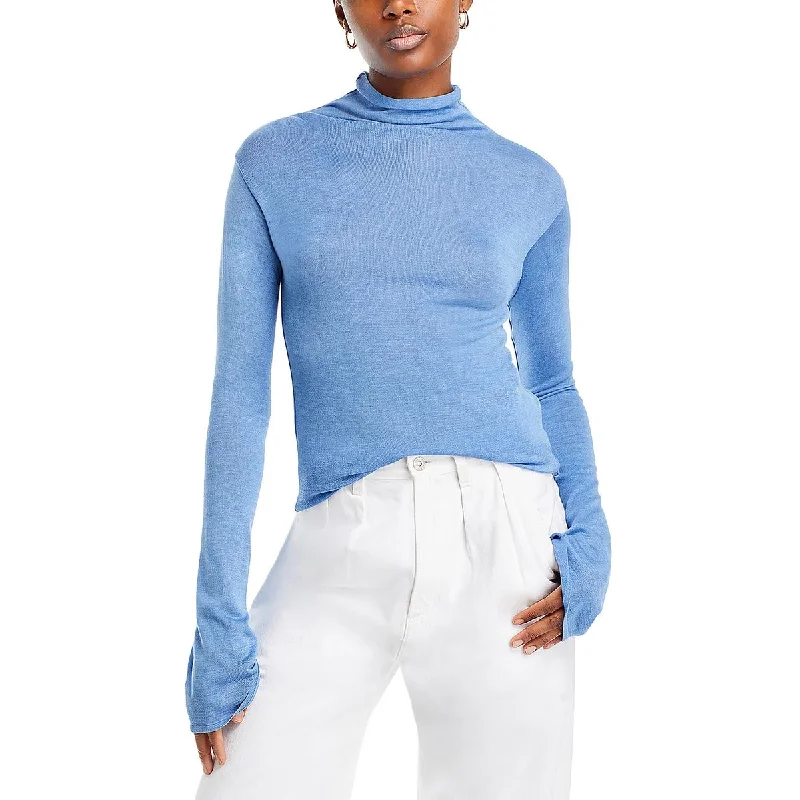 Womens Long Sleeve Knit Turtleneck Sweater