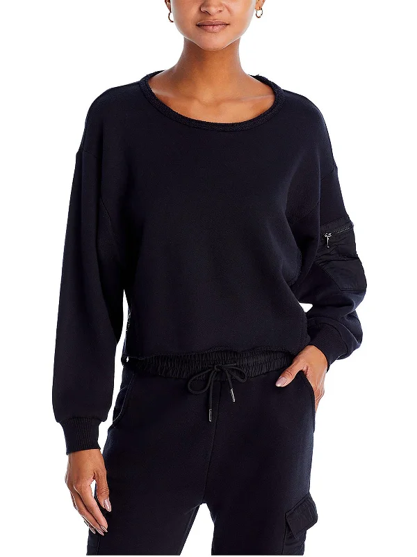 Womens Utility Crewneck Crop Sweater